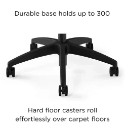 Union & Scale™ Workplace2.0™ 500 Series Armless Vinyl Task Chair, Black 52266)