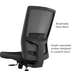 Union & Scale™ Workplace2.0™ 500 Series Armless Fabric Task Chair, Black, (52257)