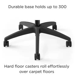 Union & Scale™ Workplace2.0™ 500 Series Armless Fabric Task Chair, Black, (52257)