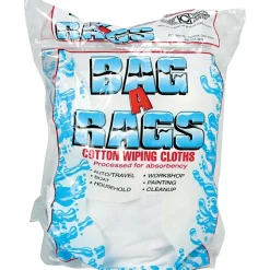 UNITED FACILITY SUPPLY Cotton Cleaning Cloths, White, 1 lbs. (ufsn250cw01)