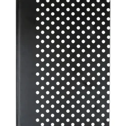 Universal Casebound Hardcover Notebook, Black with White Dots, 1-Subjects, 10 1/4 x 7 5/8, Each (66350)