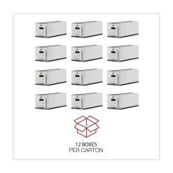 Universal Corrugated Boxes, Letter Size, White, 12/Carton (UNV75121)