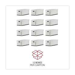 Universal Corrugated File Box with Lift Off Lid, 12/Carton (UNV95220)
