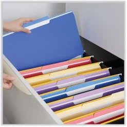 Universal File Folder, Legal Size, Blue, 100/Box (UNV15301)