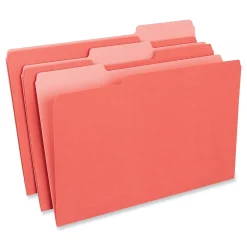 Universal File Folder, Legal Size, Red, 100/Box (UNV15303)