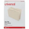Universal File Folder, Letter Size, Manila, 100/Box (UNV12112)