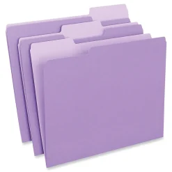 Universal File Folder, Letter Size, Violet, 100/Box (UNV12305)