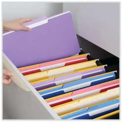 Universal File Folder, Letter Size, Violet, 100/Box (UNV12305)