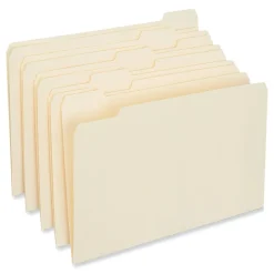 Universal File Folder, Straight Cut, Letter Size, Manila, 100/Box (UNV12115)