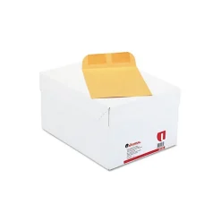 Universal Gummed Kraft Catalog Envelope, 6 1/2" x 9 1/2", Light Brown, 500/Box (UNV40165)