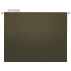 Universal Hanging File Folders, Letter Size, Standard Green, 25/Box (UNV14115)