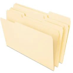 Universal Heavy Duty File Folders, 1/3 Cut One-Ply Top Tab, Letter, Manila, 50/pack