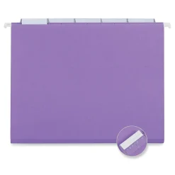 Universal Recycled Hanging File Folder, Letter Size, Violet, 25/Box (UNV14120)