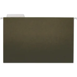 Universal Recycled Hanging File Folder, Legal Size, Standard Green, 25/Box (UNV14213)