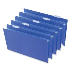 Universal Recycled Hanging File Folder, Legal Size, Blue, 25/Box (UNV14216)