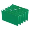 Universal Recycled Hanging File Folder, Legal Size, Bright Green, 25/Box (UNV14217)