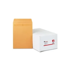 Universal Self-Stick File-Style Envelope Contemporary 12 1/2 x 9 1/2 Brown 250/box (AZRUNV35291)
