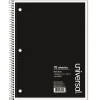 Universal Wirebound Notebook, 8 x 10.5, Wide Ruled, 70 Sheets, Assorted Color Cover (UNV66620)