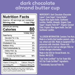 Unreal Dark Chocolate Almond Butter Cups, 0.53 Oz., 40/Pack (220-02089)