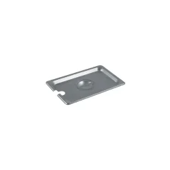 Update International Fourth Size Notched Pan Cover, Silver (STP-25LDCS)