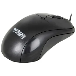 Urban Factory BIG CRAZY Wired Ambidextrous Optical USB Mouse, Black (BCM01UF)