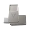 V7 Dual 128GB USB 3.2 Type C Flash Drive, Gray (VF3128GTC)