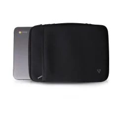 V7 Laptop Sleeve, Black Neoprene (CSE5H-BLK-9N)