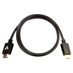 V7 V7HDMIPRO-1M-BLK 3.3' HDMI Audio/Video Cable, Black
