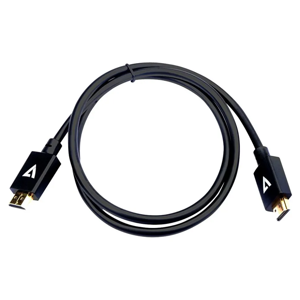 V7 V7HDMIPRO-1M-BLK 3.3' HDMI Audio/Video Cable, Black