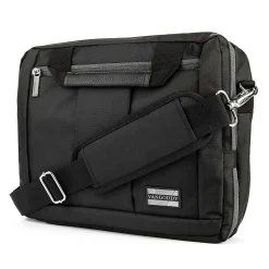 Vangoddy 15.6" Nylon Water Resistant Laptop Bag, Black (0609465467108)