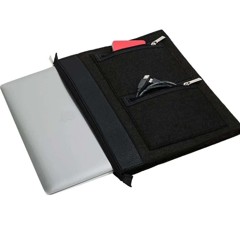 Vangoddy 2 Pack Slim Light weight Sleeve Case for 10 - 12 Inch Tablet and Laptop, Black and Brown (PT_000001154)