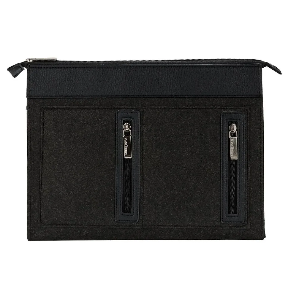 Vangoddy 2 Pack Slim Light weight Sleeve Case for 10 - 12 Inch Tablet and Laptop, Black and Brown (PT_000001154)