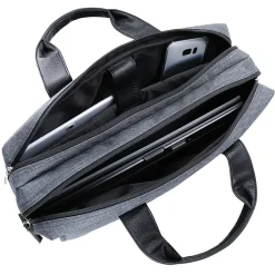 Vangoddy Chrono Grey Laptop Messenger Bag Fit 14 to 15.6 Inch Laptop (MSBLEA133)