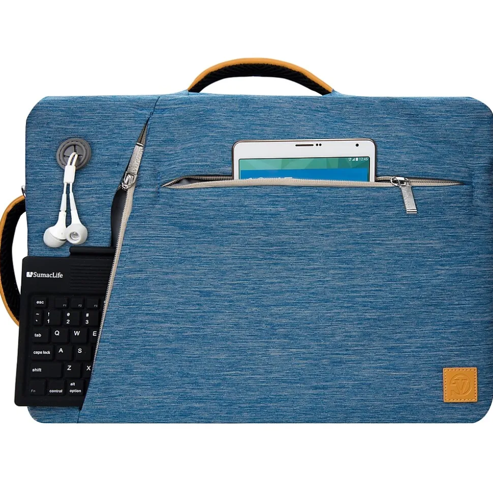 Vangoddy Laptop Backpack, Blue Nylon (LAPLEA041)