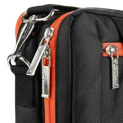 Vangoddy Laptop Briefcase, Black/Orange Nylon (PT_NBKLEA284_17)