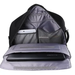 Vangoddy Laptop Messenger, Black Nylon (LAPLEA043)