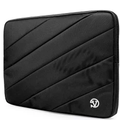 Vangoddy Laptop Sleeve, Black Canvas (NBKLEA111)