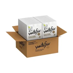 Vanity Fair Entertain Beverage Beverage Napkin, 2-ply, White, 40 Napkins/Pack, 12/Carton (35134)