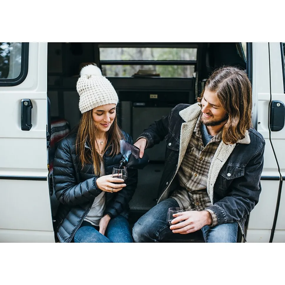 Vapur After Hours Wandervino Portable Wine Kit, 750 ml., Maroon (10256)