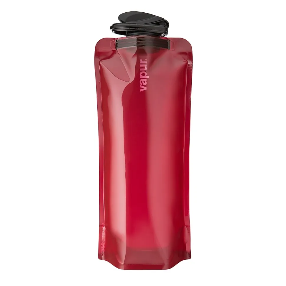 Vapur Anti-Bottle Collapsible Water Bottle, 34 oz., Burgundy (10279)