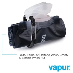 Vapur Anti-Bottle Collapsible Wide Mouth Water Bottle, 23 oz., Fire (10159)