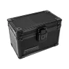 Vaultz Locking 3" x 5" Index Card File Box, 350-Card Capacity, Tactical Black (VZ00315)