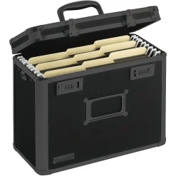 Vaultz Locking Personal File Tote, Letter Size, Tactical Black (VZ00310)