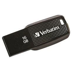 Verbatim Ergo 16GB USB 2.0 Flash Drive, Black (70875)