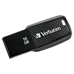 Verbatim Ergo 16GB USB 2.0 Flash Drive, Black (70875)