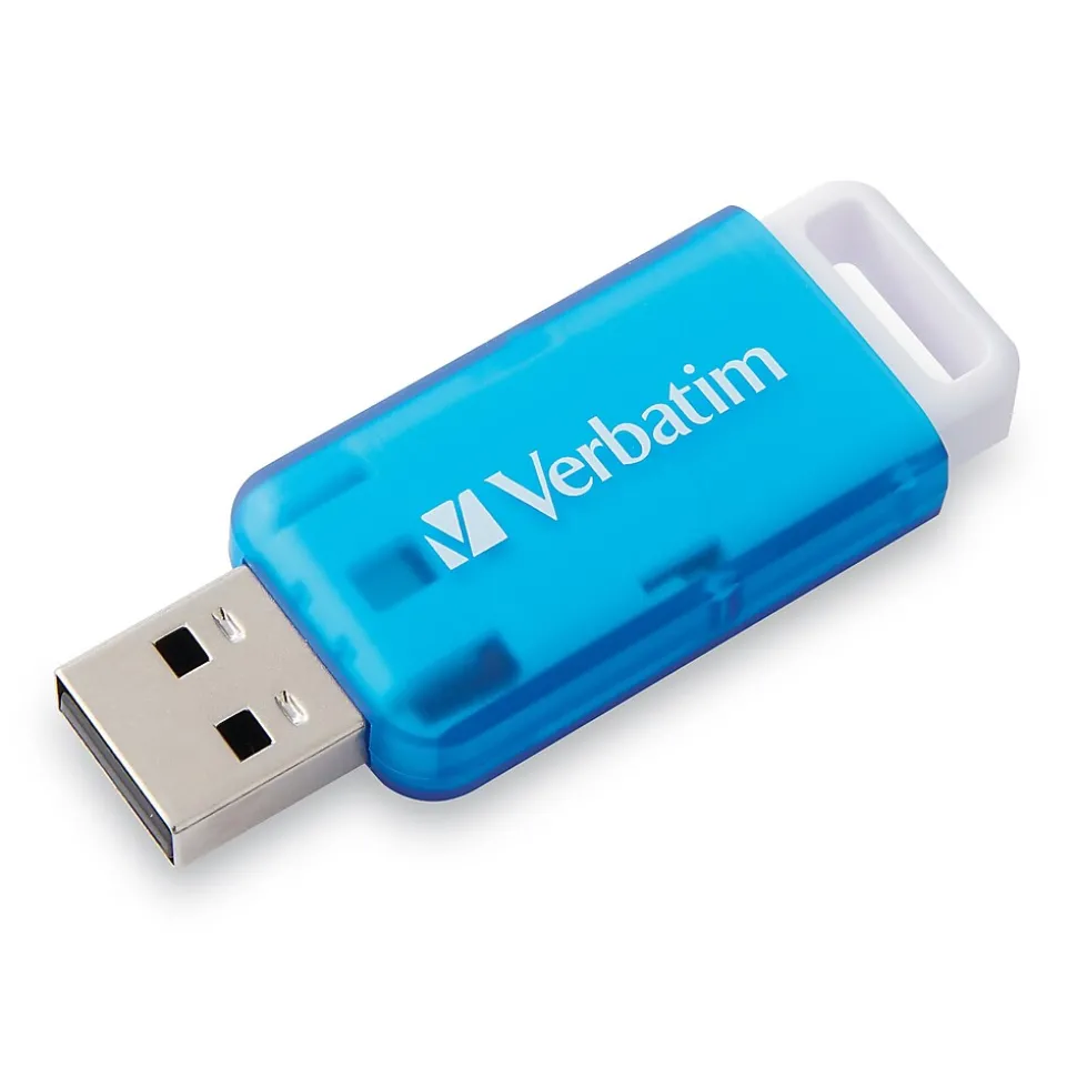 Verbatim SeaGlass 32GB USB 3.2 Type A Flash Drive, Blue (71268)