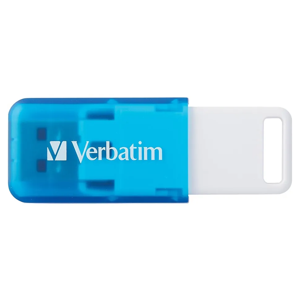 Verbatim SeaGlass 32GB USB 3.2 Type A Flash Drive, Blue (71268)