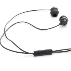 Verbatim Stereo Earphones with Microphone, 3.5mm Plug, Black (99774)