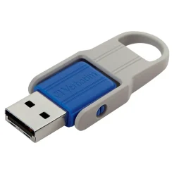 Verbatim Store 'n' Flip 32GB USB 2.0 Type A Flash Drive, Mint/Blue (70061)
