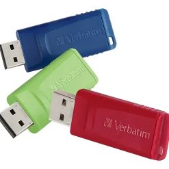 Verbatim Store 'n' Go 4GB USB 2.0 Type A Flash Drive, Assorted Colors (97002)